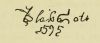 Signature of Blaise Colt from one of the Perth record books
