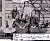 Badly damaged photo of May Donald and daughters: standing l to r Anne and Rose, sitting l to r , Alice, May, Janet. Likely taken at Omimi (courtesy Rich Sutherland)
