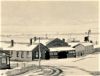 Photo of Ranfurly in snow showing Donald's Private Hotel - 1920s